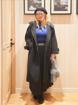 「アイテム（その他アウター）」を使った、れーやんさん（レディース・168cm）の秋コーディネート