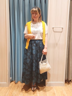 「SHOO・LA・RUE（シューラルー）のアイテム」を使った、れーやんさん（レディース・168cm）の夏コーディネート