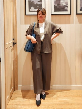 「アイテム（ジャケット/アウター）」を使った、れーやんさん（レディース・168cm）の夏コーディネート