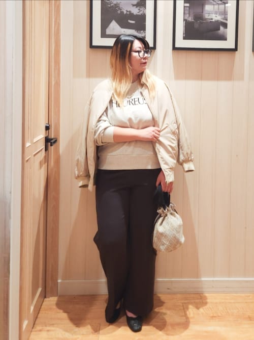 【S-LL】BIGシルエット MA－1ブルゾン