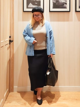 「アイテム（パンプス）」を使った、れーやんさん（レディース・168cm）の秋コーディネート