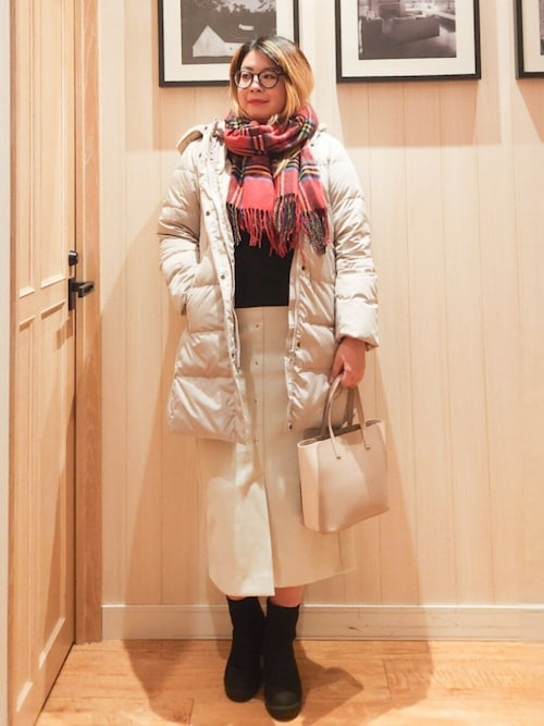 【S-LL/あったか】すらりときれい見え ベイカー風ナロースカート