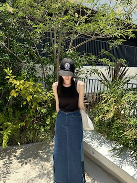 Ameri（アメリ）の「WESTERN FLAP DENIM SKIRT（デニムスカート