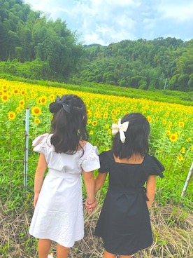 「アイテム（ワンピース、その他）」を使った、miyuaさん（キッズ・130cm）の秋コーディネート