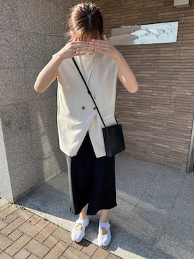 「ベストコーデ」｜「アイテム（ジャンパースカート）」を使った、t.さん（レディース・165cm）の秋コーディネート