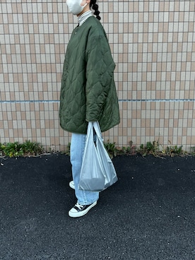 「アイテム（ミリタリージャケット）」を使った、t.さん（レディース・165cm）の秋コーディネート