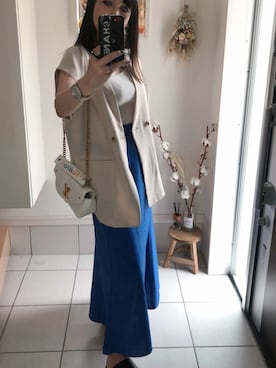 「ニコアンド」｜「アイテム（アクセサリー）」を使った、kiriさん（レディース・160cm）の夏コーディネート