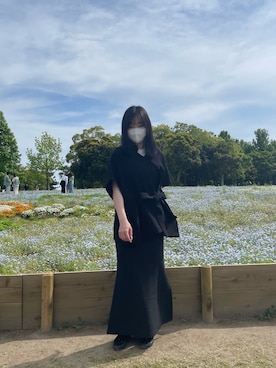 「フレンチガーリー」｜「アイテム（その他アウター）」を使った、ranyさん（レディース・157cm）の春コーディネート