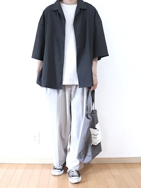 「CONVERSE（コンバース）のCONVERSE コンバース オール スター オックス / ALL STAR OX(BLACK) 32160321（スニーカー）」を使った、Yuiさん（メンズ・168cm・10代）の夏コーディネート
