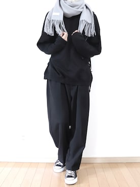 「remer（リメール）のアイテム（スウェット）」を使った、Yuiさん（メンズ・168cm）の冬コーディネート