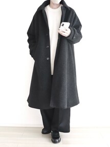 【新品・未使用】Remer／loose balcollar over coat remer（リメール）の「loose balcollar over coat / ルーズバル
