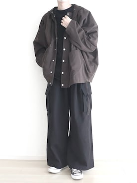 「アイテム（マウンテンパーカー）」を使った、Yuiさん（メンズ・168cm・20代）の秋コーディネート