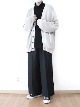 「remer（リメール）のアイテム（スウェット）」を使った、Yuiさん（メンズ・168cm）の冬コーディネート