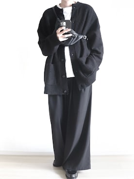 「アイテム（カーディガン/ボレロ）」を使った、Yuiさん（メンズ・169cm）の秋コーディネート