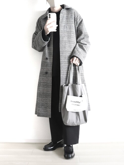 loose wool long coat ルーズウールロングコート remer（リメール）の「loose wool long coat/ルーズウールロングコート