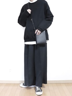 「remer（リメール）のアイテム（スウェット）」を使った、Yuiさん（メンズ・168cm）の冬コーディネート