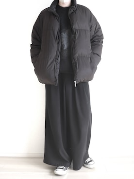 「おでかけコーデ」｜「アイテム（ダウンジャケット/コート）」を使った、Yuiさん（メンズ・169cm）の冬コーディネート