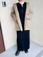 IENA（イエナ）の「二重織りシャルムハーフコート◇（その他アウター