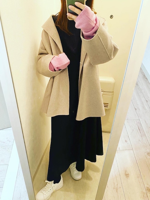 美品　23AW スローブイエナ　ハミルトン　ウールショートコート　ダブルフェイス SLOBE IENA（スローブイエナ）の「HAMILTONダブルフェイスウール