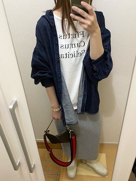 「アイテム（ブレスレット）」を使った、Ⓜ︎さん（レディース・158cm）の春コーディネート