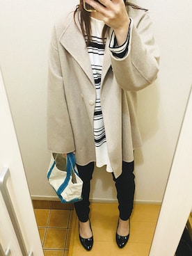 「SLOBE IENA（スローブイエナ）のアイテム（その他アウター）」を使った、Ⓜ︎さん（レディース・158cm）の春コーディネート