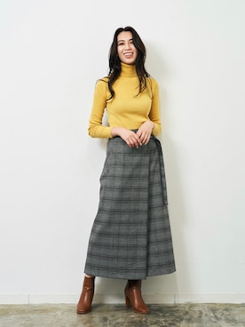 「チェック柄に恋してる」｜HERENCIA_SNAP さん（レディース・165cm）の秋コーディネート