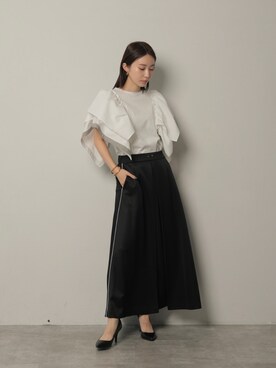「デザイントップス」｜「アイテム（その他）」を使った、HERENCIA_SNAP さん（レディース・165cm）の夏コーディネート