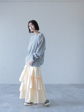 「ティアードスカート」｜HERENCIA_SNAP さん（レディース・165cm）の冬コーディネート