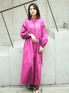 「HERENCIA（ヘレンチア）のアイテム」を使った、HERENCIA_SNAP さん（レディース・165cm）の春コーディネート