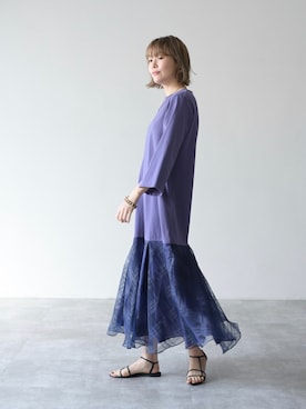 「春服デビュー宣言」｜「アイテム（ドレス）」を使った、HERENCIA_SNAP さん（レディース・165cm）の春コーディネート