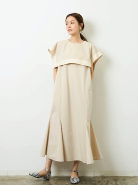 「アイテム（ドレス）」を使った、HERENCIA_SNAP さん（レディース・165cm）の春コーディネート