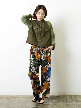 「柄パンツ」｜HERENCIA_SNAP さん（レディース・165cm）の春コーディネート