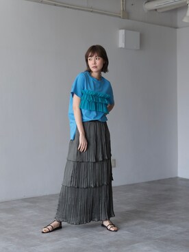 「ティアードスカート」｜HERENCIA_SNAP さん（レディース・165cm）の春コーディネート