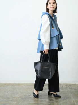 「春カラー」｜「アイテム（その他アウター）」を使った、HERENCIA_SNAP さん（レディース・165cm）の冬コーディネート