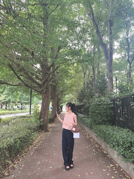 「AZUL by moussy（アズールバイマウジー）のアイテム」を使った、⁡ ⁡ ⁡ 🌙さん（レディース・158cm）の夏コーディネート