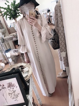 「Bou Jeloud（ブージュルード）のアイテム（ワンピース/ドレス）」を使った、tomさん（レディース・155cm）の秋コーディネート