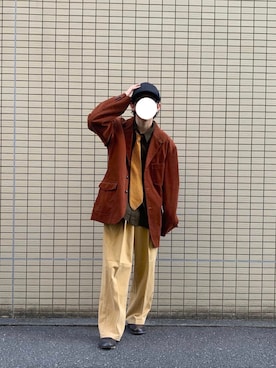 「crocodile（クロコダイル）のアイテム（ジャケット/アウター）」を使った、tsumikiさん（メンズ・168cm）の秋コーディネート