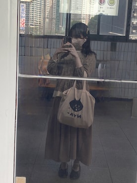「にゃー（ニャー）のアイテム」を使った、リム☂︎︎さん（レディース・152cm）の夏コーディネート