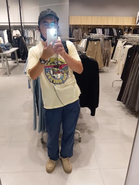 「アイテム（モカシン/デッキシューズ）」を使った、Ireuls Reportさん（メンズ・170cm・40代）の夏コーディネート