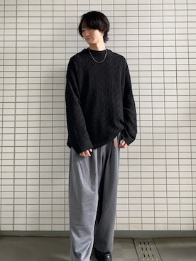 「LIDNM（リドム）のアイテム」を使った、木村亮太さん（骨格ウェーブ・メンズ・173cm）の春コーディネート