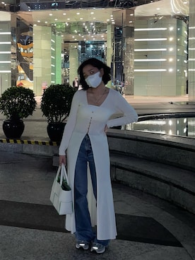 「sandro（サンドロ）のアイテム」を使った、hoyeekongさん（レディース・157cm）の冬コーディネート