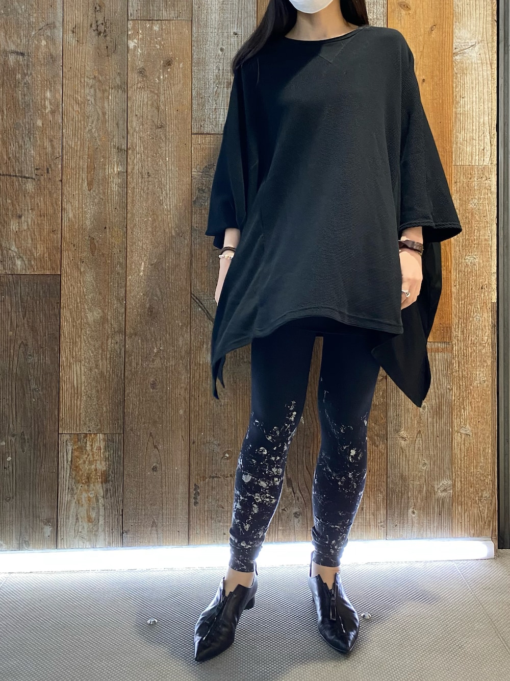 KMRii（ケムリ）の「KMRii/ケムリ/FLAKE DISCHAGED LEGGINGS（レギンス