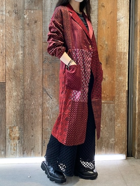 「RehersalL（リハーズオール）のアイテム（ジャケット/アウター）」を使った、照井千尋さん（レディース・163cm）の秋コーディネート