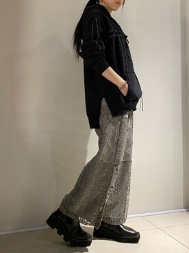 照井千尋さん（レディース・163cm）の冬コーディネート