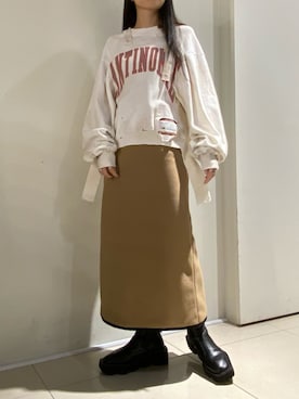 照井千尋さん(レディース・163cm)の秋コーディネート