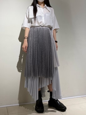 照井千尋さん（レディース・163cm）の夏コーディネート