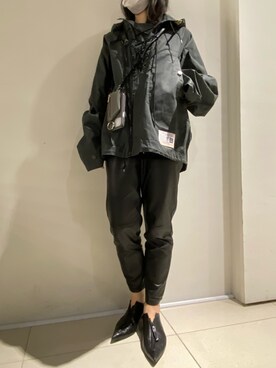 照井千尋さん（レディース・163cm）の冬コーディネート