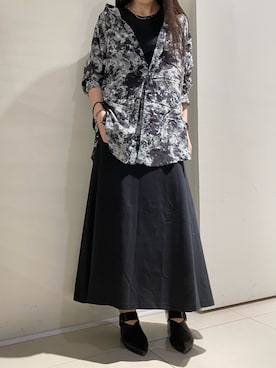 「KMRii」｜「アイテム（アクセサリー）」を使った、照井千尋さん（レディース・163cm）の夏コーディネート