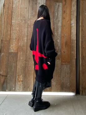「ADDICT NOIR（アディクトノアー）のアイテム」を使った、照井千尋さん（レディース・163cm）の秋コーディネート