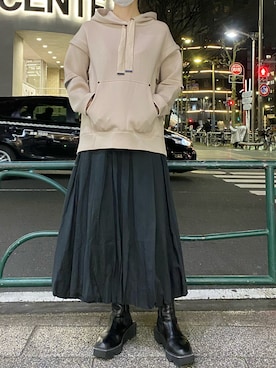 照井千尋さん（レディース・163cm）の冬コーディネート